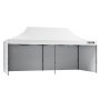 VEVOR Pawilon 304,8 x 609,6 x 320 cm Namiot ogrodowy 500D PU Tkanina srebrna Składany pawilon z regulacją wysokości, w tym torba do przechowywania Namiot imprezowy 12-16 osób Namiot ogrodowy rozkładany na wycieczkę kempingową