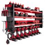 VEVOR Power Tool Organizer Wall Mount, 4-Layer Storage Rack with 8 Drill Holders, Tools Holder and Storage Rack with Side Pegboards, Garage Tool Organizer for Garage, Workbench, and Workshop