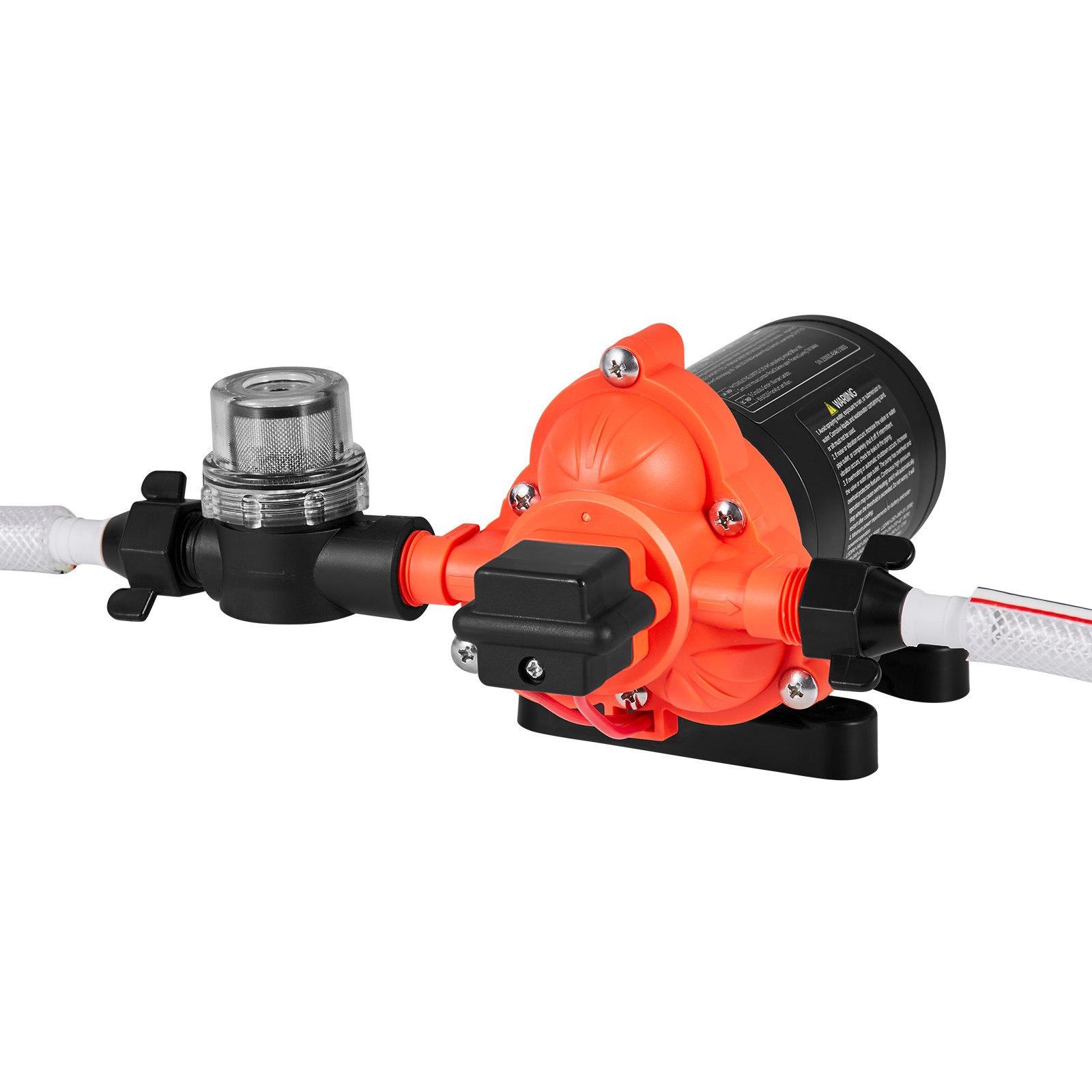 VEVOR Pompa membranowa, 12 V DC, 15,1 l/min, samozasysająca 3-komorowa pompa wodna z membraną z automatycznym wyłącznikiem ciśnieniowym, ciśnienie 2,75 bara, do kamperów, przyczep kempingowych, statków, jachtów, myjni samochodowych