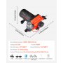VEVOR Pompa membranowa, 12 V DC, 18,9 l/min, samozasysająca 4-komorowa pompa wodna z membraną z automatycznym wyłącznikiem ciśnieniowym, ciśnienie 4,8 bar, do kamperów, przyczep kempingowych, statków, jachtów, myjni samochodowych