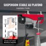 Wciągarka linowa elektryczna VEVOR, wysokość podnoszenia 500 kg do 1000 kg, silnik wciągarki linowej 12 m, wciągarka z silnikiem miedzianym 1600 W, koło pasowe, prędkość podnoszenia 10 m/min, wciągarka z przewodowym pilotem zdalnego sterowania, wciągarka linowa, wciągnik łańcuchowy