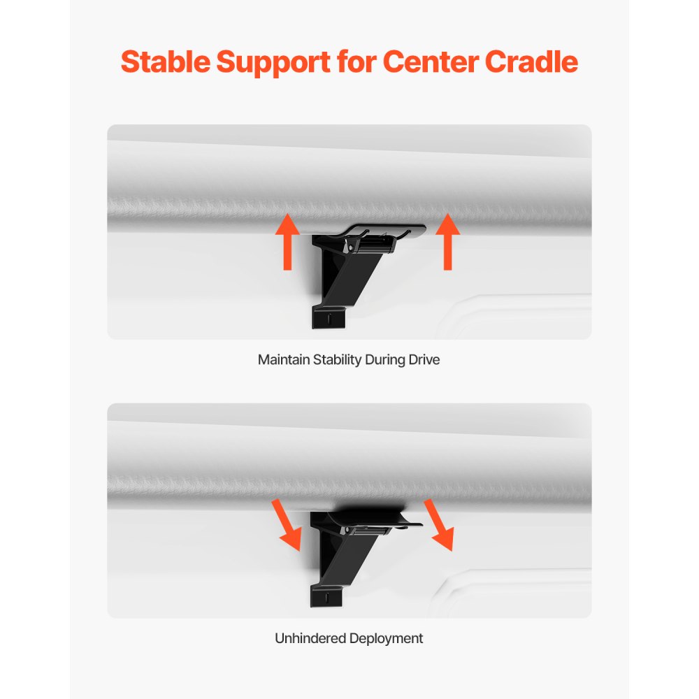 Markiza boczna VEVOR RV, elektryczna, wodoodporna, modułowa (4285 mm) z ramą ze stopu aluminium, czarna, zewnętrzna markiza z kolorem gradientowym, osłona przeciwsłoneczna na kemping