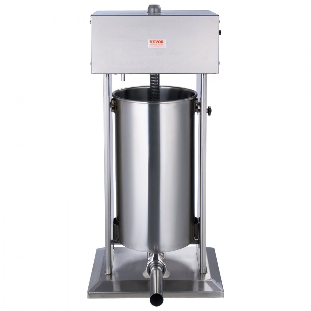 VEVOR Electric Sausage Stuffer, 25 L / 55 lb Vertical Meat Stuffer, 400 W Motor, Stepless Speed ​​Control and Foot Pedal, Made of Food-Grade 304 Stainless Steel, 5 Filling Tubes for Home and Commercial Use