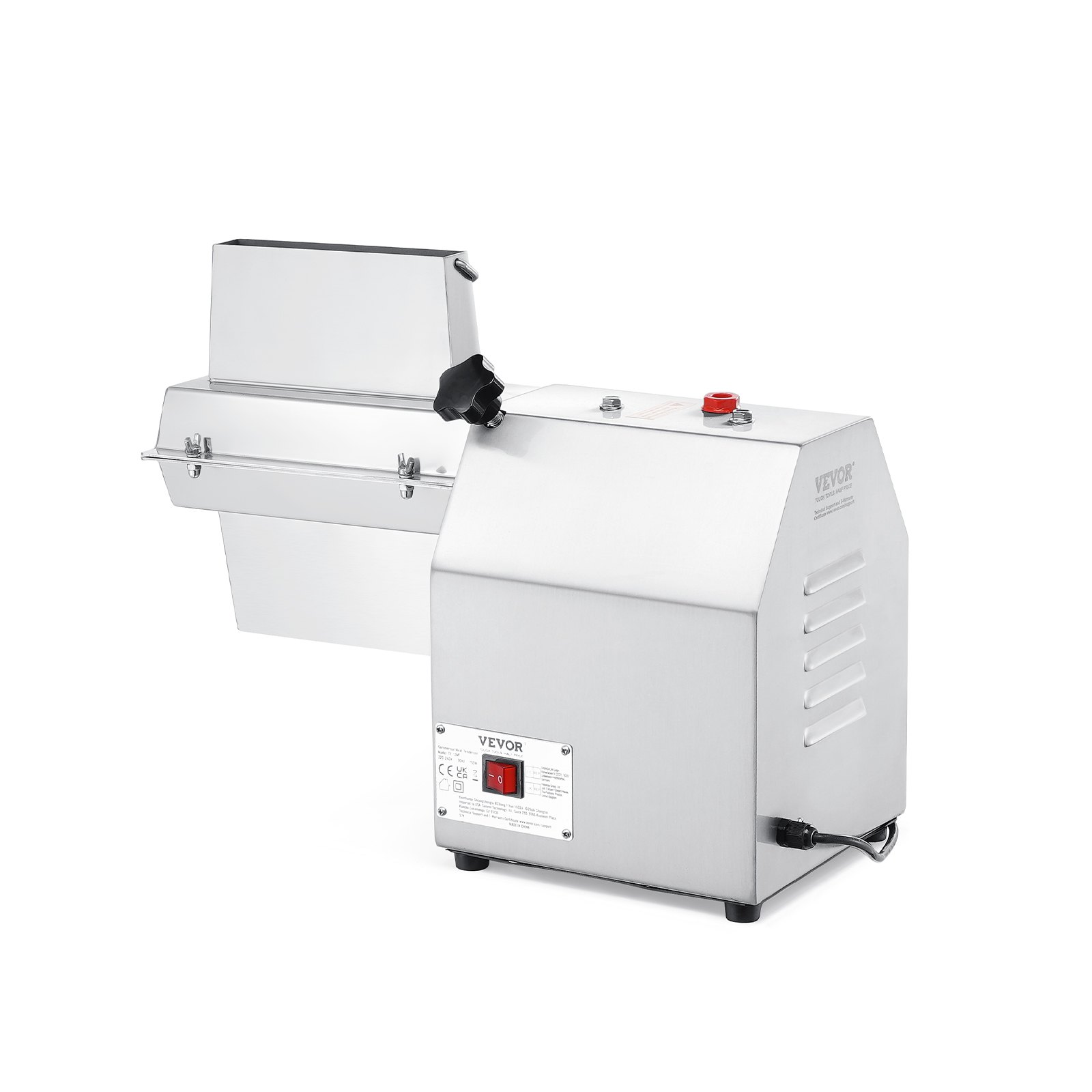 Elektryczna zmiękczacz do mięsa VEVOR 750 W, regulowany 6-168 mm, profesjonalne narzędzie do zmiękczania mięsa, 520 x 230 x 390 mm, automatyczny zmiękczacz do steków wieprzowo-wołowych, pomocnik kuchenny