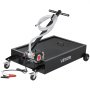 VEVOR Low Profile Oil Drain Pan, 56.8 L Capacity, Rolling Oil Drain Pan with Electric Pump & 2.2 m Hose, Leak-proof & Corrosion-resistant, Fit for Cars, SUVs, Trucks, Motorcycles, ATVs, Metal