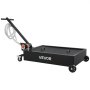 VEVOR Low Profile Oil Drain Pan, 56.8 L Capacity, Rolling Oil Drain Pan with Electric Pump & 2.2 m Hose, Leak-proof & Corrosion-resistant, Fit for Cars, SUVs, Trucks, Motorcycles, ATVs, Metal