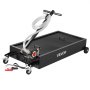 VEVOR Low Profile Oil Drain Pan, 75.7 L Capacity, Rolling Oil Drain Pan with Electric Pump & 2.2 m Hose, Leak-proof & Corrosion-resistant, Fit for Cars, SUVs, Trucks, Motorcycles, ATVs, Metal