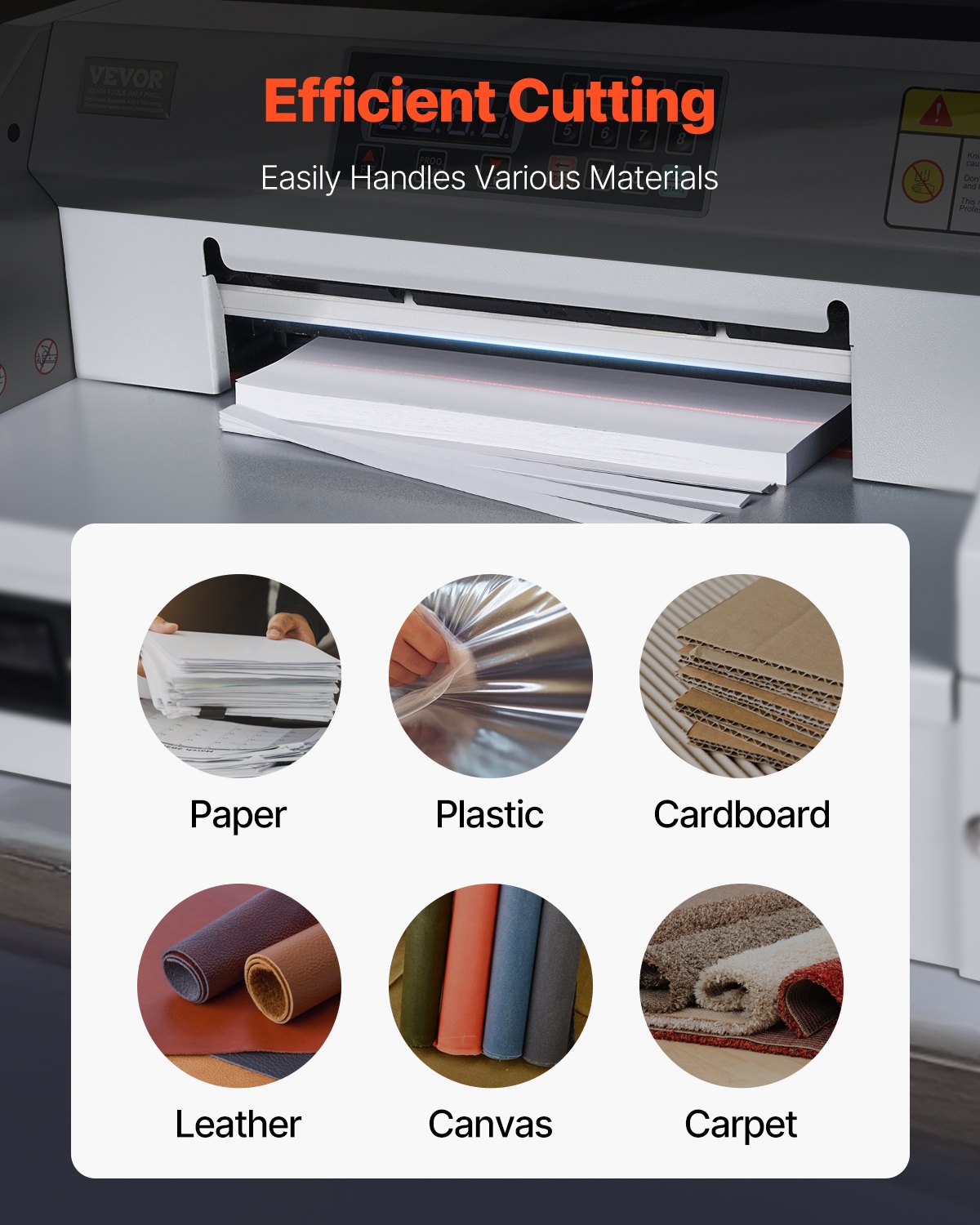 Ostrze do nożyc do papieru VEVOR, wytrzymałe ostrze stalowe, wymienne, pasujące do profesjonalnych maszyn tnących E330D / E330S, ostrze wymienne do maszyn tnących do papieru (585 x 44 x 6 mm)