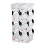VEVOR Plastic Stackable Storage Bins, 27.6 x 14 x 13 cm (8 Pack), Plastic Containers for Organizing & Storage Bins for Closet, Garage, Small Parts, Office Supplies, Other Accessories, Transparent
