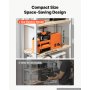VEVOR Rolling Mill 3-in-1 Flat Square and Half-Round Electric Roller Mill, Jewelry DIY Tool, 0.03-7 mm Adjustable Thickness, Stable & Even Rolling, for Pressing Ductile Metals, Gold, Silver, Copper