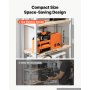 VEVOR Rolling Mill 3-in-1 Flat Square Round Electric Roller Mill Machine, Jewelry DIY Tool, 0.03-7 mm Adjustable Thickness, Stable & Even Rolling, for Pressing Ductile Metals, Gold, Silver, Copper