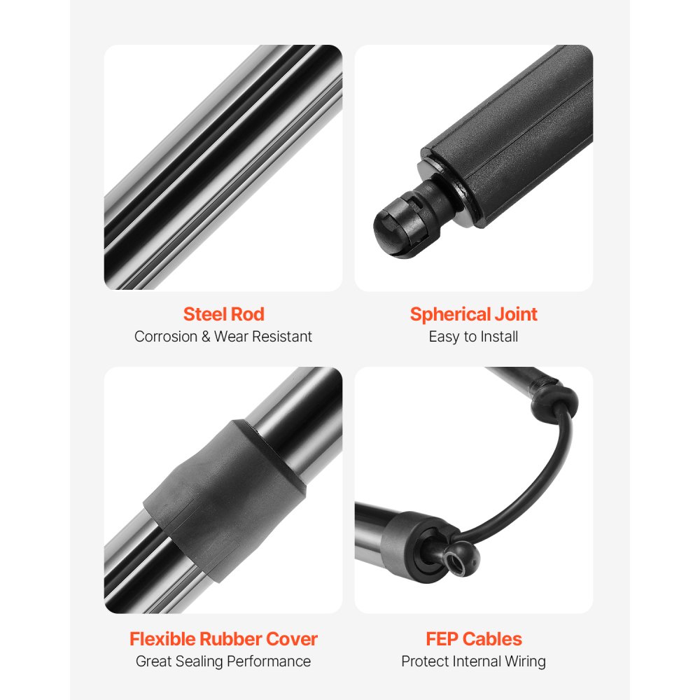 VEVOR tailgate lift support, tailgate stay, rear left, compatible with Jeep Grand Cherokee WK2 series 2011-2012, electric support bar, tailgate shock absorber strut (1 pc.)