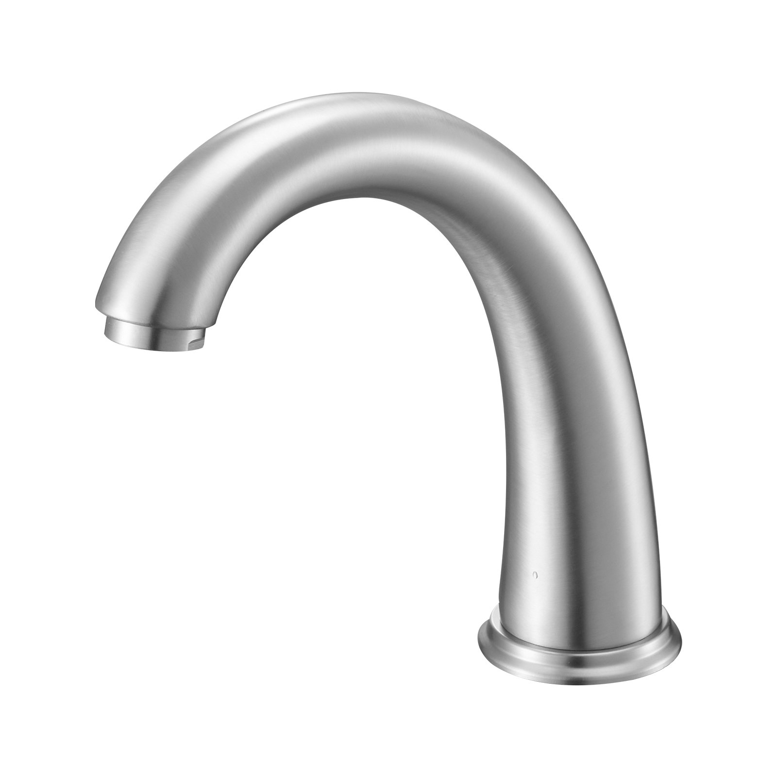 VEVOR Roman Tub Faucet, 3 Hole Waterfall Bathtub Faucet, Gooseneck Bath Tubs Faucets Set with 2 Handles, Deck Mount Bath Tub Faucets Set for Adult Bathing, Brushed Stainless Steel, High Arc Spout