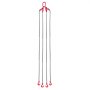 Zawiesie łańcuchowe VEVOR, łańcuch do podnoszenia 10 mm x 3 m z 4 hakami, łańcuch 4-żyłowy ze stopu stali G80, łańcuch leśny o udźwigu 10,4 T, wciągnik łańcuchowy z regulowanym silnikiem do holowania ładunków