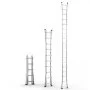 VEVOR 5120 mm Drabina teleskopowa A-Frame, kompaktowa aluminiowa drabina rozsuwana, wielofunkcyjna składana drabina do kampera, do prac domowych, schodów, dachów wewnętrznych i zewnętrznych, nośność 150 kg