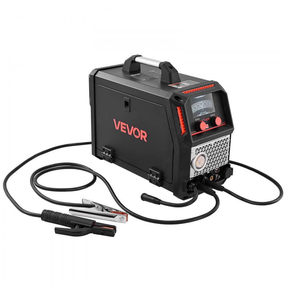 VEVOR 5-w-1 spawarka kombinowana, cięcie/TIG/MIG/spawanie spoiwem MIG/MMA, spawarka plazmowa bezkontaktowa 50 A i spawarka synergiczna 200 A, spawarka impulsowa MIG do aluminium 220 V, kompatybilna z uchwytem szpulowym