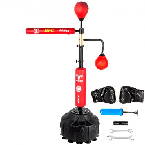 Regulowana wysokość piłka treningowa czerwony stojak na worek treningowy wielofunkcyjny 120-190 cm