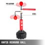 Regulowana wysokość piłka treningowa czerwony stojak na worek treningowy wielofunkcyjny 120-190 cm