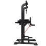 VEVOR Pull Up Bar, 150kg Power Tower Dip Station, Workout Dip Station with H-Shaped Stable Base & Back Pad, Adjustable 12 Level Height Free Standing Chin Up Bar for Back, 4-Level Adjustable Back Pad