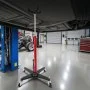 Podnośnik hydrauliczny VEVOR o udźwigu 500 kg, teleskopowy podnośnik z pedałem, koło obrotowe 360°, wysokość podnoszenia 112-187 cm, podnośnik do garażu/warsztatu, kolor czerwony + czarny
