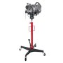 Podnośnik hydrauliczny samochodowy VEVOR o udźwigu 500 kg, teleskopowy podnośnik z pedałem, koło obrotowe 360°, wysokość podnoszenia 127-202 cm, podnośnik do garażu/warsztatu, kolor czerwony + czarny