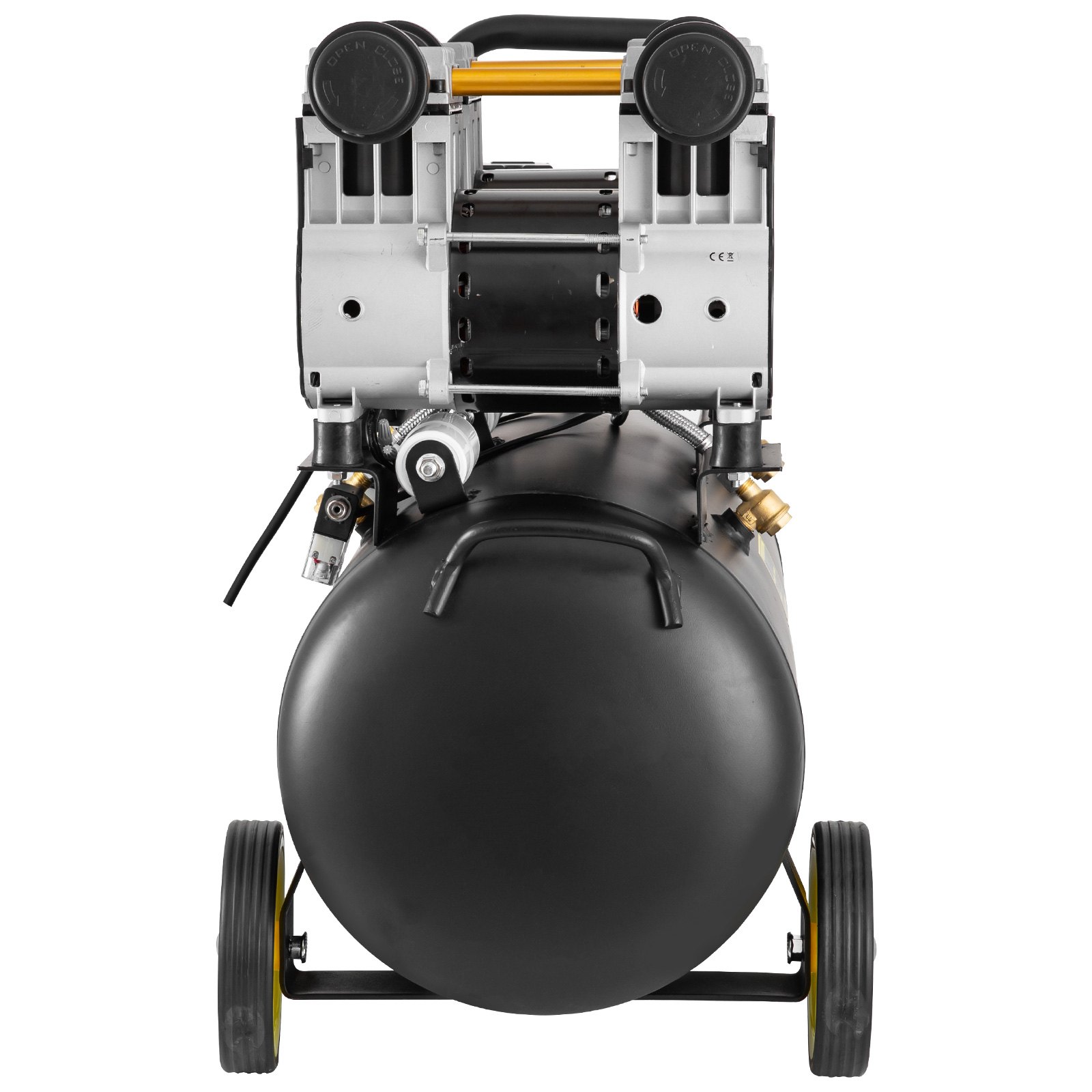 Sprężarka Whisper Sprężarka bezolejowa Sprężone powietrze 50L Kocioł cichy 1960W 64dB