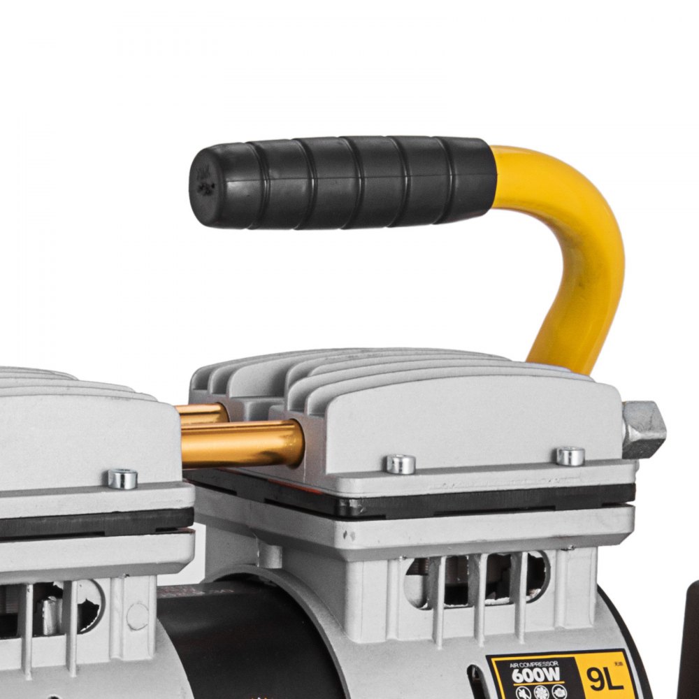 Sprężarka sprężarkowa 9L sprężarka tłokowa 600W przenośna mobilna bezolejowa