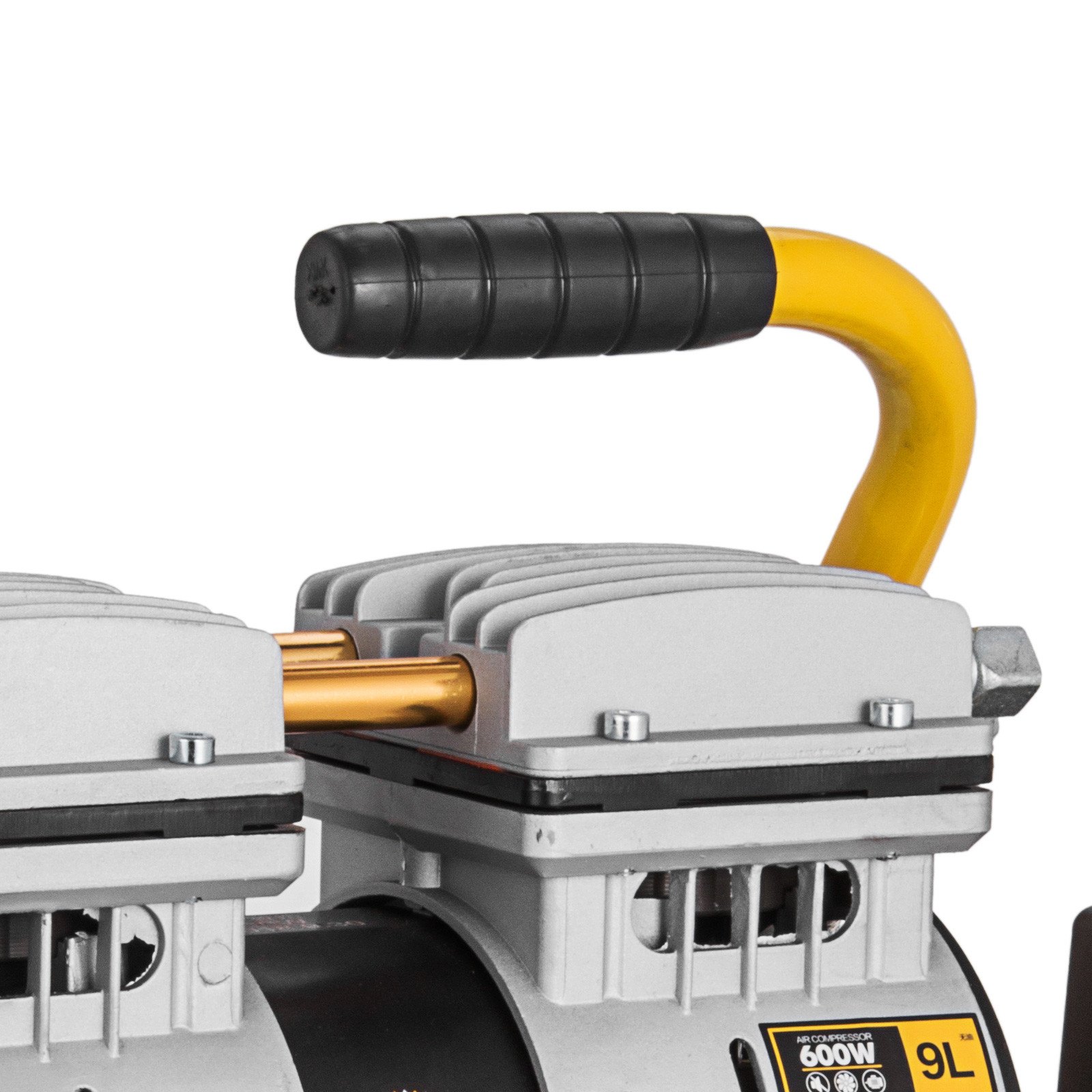 Sprężarka sprężarkowa 9L sprężarka tłokowa 600W przenośna mobilna bezolejowa