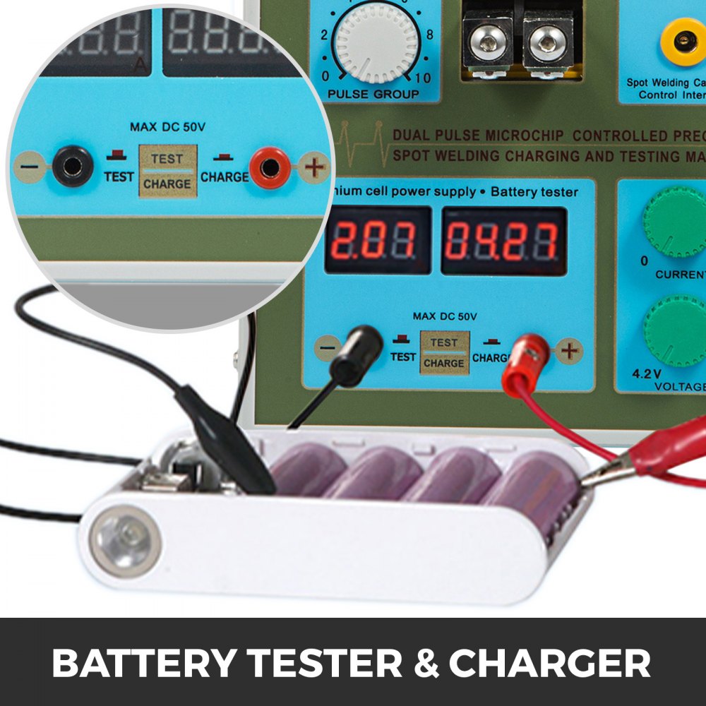 Zgrzewarka punktowa 788H 2 w 1 LED Pulse Battery Spawacz punktowy 18650 Ładowarka 60A