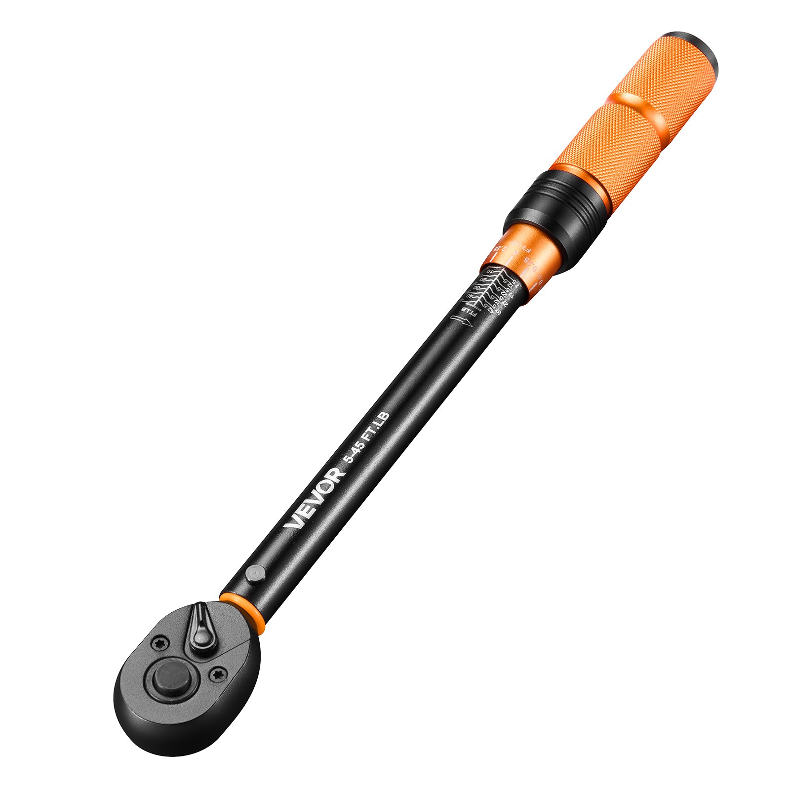 Zestaw kluczy dynamometrycznych VEVOR 1/4" 3/8" 1/2" 47 elementów, podwójna skala, dokładność ±3%, nasadki do świec zapłonowych, bity, przedłużki, etui do przechowywania napraw samochodowych
