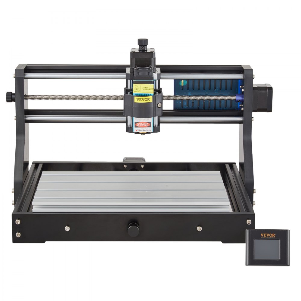 VEVOR 15W CNC 3018 DIY Engraving Machine Pro 300x180x45mm Maszyna do grawerowania 3-osiowa miniaturowa grawerka laserowa z płytą sterującą GRBL i kontrolerem offline