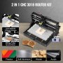 Frezarka CNC 3018Pro VEVOR 3 Oś + 15 W Mini Laser DIY GRBL + Sterowanie Offline