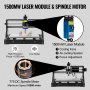 Frezarka CNC 3018Pro VEVOR 3 Oś + 15 W Mini Laser DIY GRBL + Sterowanie Offline
