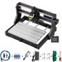 VEVOR 15W CNC 3018 DIY Engraving Machine Pro 300x180x45mm Maszyna do grawerowania 3-osiowa miniaturowa grawerka laserowa z płytą sterującą GRBL i kontrolerem offline