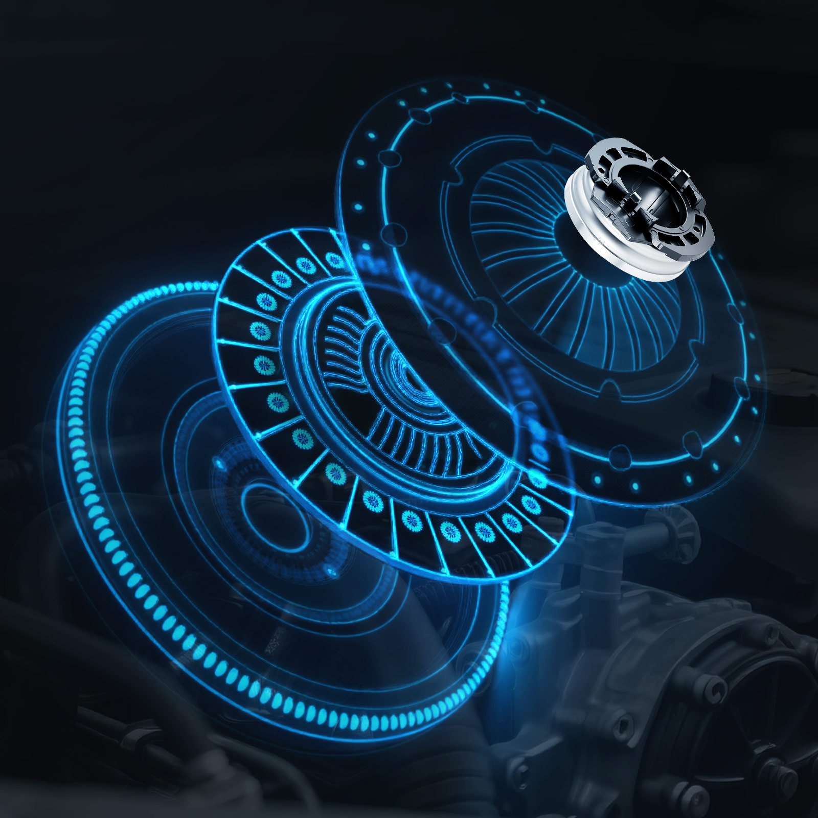 Zestaw sprzęgła VEVOR z kołem zamachowym, zestaw sprzęgła OEM, zestaw sprzęgła skrzyni biegów OEM, kompatybilny z modelami Audi A3 (8P1) z lat 2003–2010, A3 Cabriolet (8P7) z lat 2008–2009, A3 Sportback (8PA) z lat 2004–2010