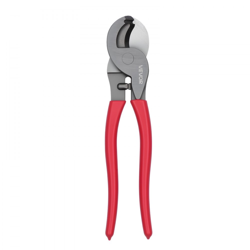 VEVOR Wytrzymały obcinak do kabli, 235 mm, kompaktowy rozmiar, z kutymi ostrzami i uchwytami powlekanymi PVC, do kabli aluminiowych 4/0 AWG, miękkich miedzianych 2/0 AWG i 100 par kabli komunikacyjnych 24AWG