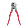 VEVOR Wytrzymały obcinak do kabli, 235 mm, kompaktowy rozmiar, z kutymi ostrzami i uchwytami powlekanymi PVC, do kabli aluminiowych 4/0 AWG, miękkich miedzianych 2/0 AWG i 100 par kabli komunikacyjnych 24AWG