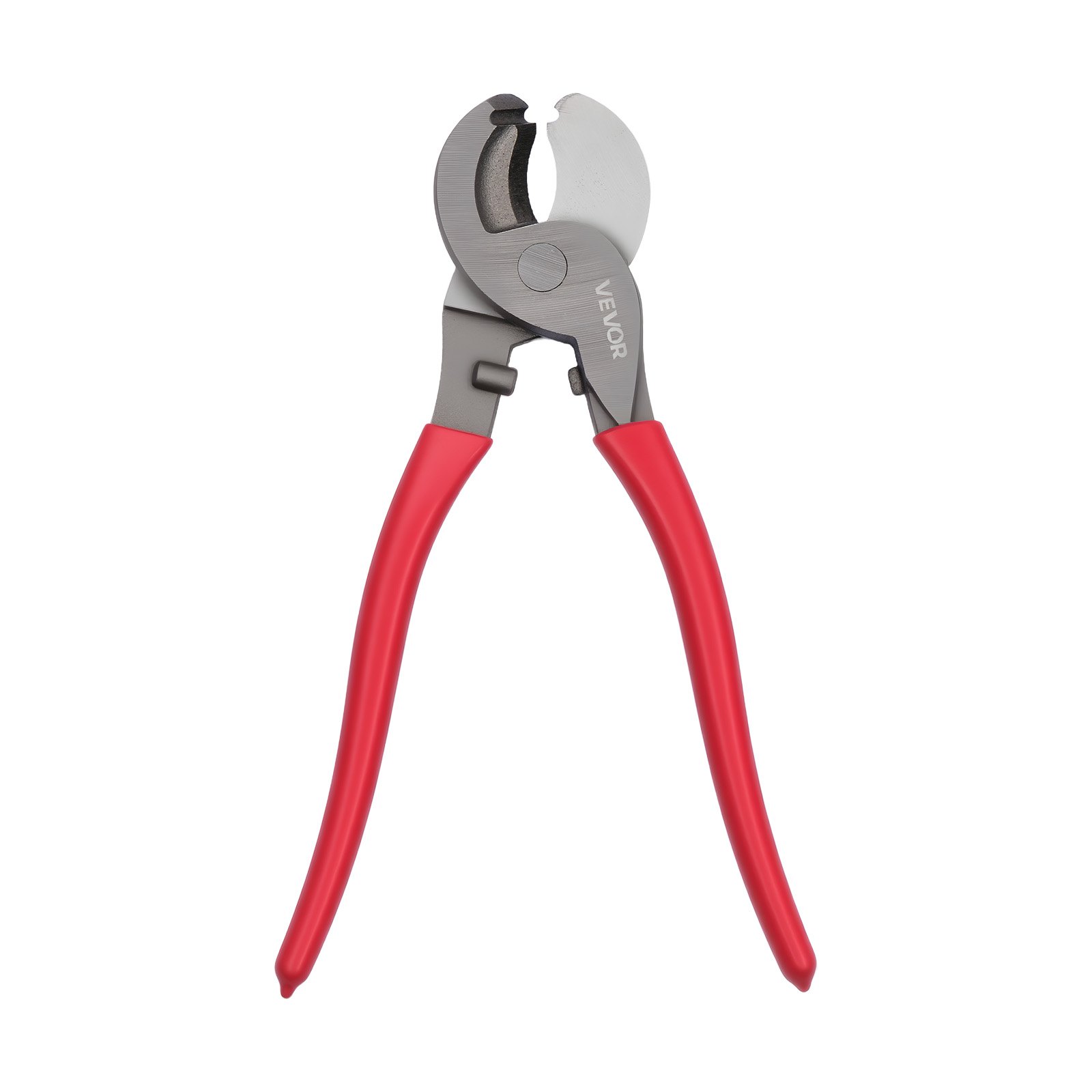 VEVOR Wytrzymały obcinak do kabli, 235 mm, kompaktowy rozmiar, z kutymi ostrzami i uchwytami powlekanymi PVC, do kabli aluminiowych 4/0 AWG, miękkich miedzianych 2/0 AWG i 100 par kabli komunikacyjnych 24AWG