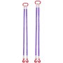VEVOR Lifting Sling Straps, 2Pcs Two-Leg Polyester Bridle Sling with Hooks, 2 Ton Capacity, 5Ft Heavy Duty Rigging Strap, Thickened & Wear-Resistant Webbing Slings for Engines Cranes Hoists Truck