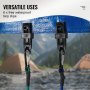 Zestaw 30 linek bungee VEVOR, wytrzymałe pasy bungee o grubości 8 mm z karabińczykami ze stali A3, w zestawie torba przenośna o długości 10", 18", 24", 36", 48", 60", 72", 6 klipsów i wiązań do baldachimu