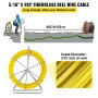 8*150M Drut Kabel Szpula Z Włókna Szklanego Pręt Szpula Kabel Push