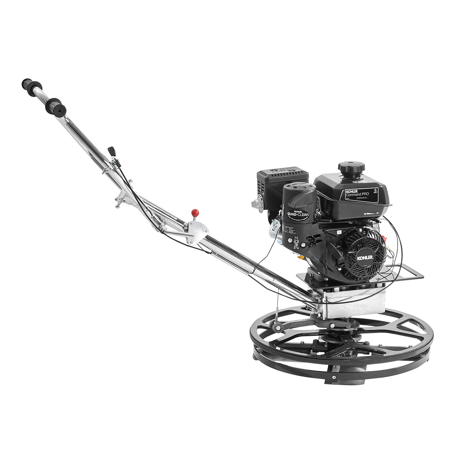 Zacieraczka VEVOR Power Trowel, 24-calowa ręczna zacieraczka do cementu z tacką wygładzającą, 6-konna zacieraczka zasilana gazem do gładkich powierzchni betonowych, wytrzymała komercyjna zacieraczka do wylewek i betonu z ostrzem wygładzającym, pomarańczowa