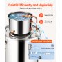 Destylator alkoholu VEVOR 19 l ze stali nierdzewnej, destylator wody i alkoholu z miedzianą wężownicą, zestaw do rafinacji z termometrem i pompą, do wina, whisky, brandy, srebrny