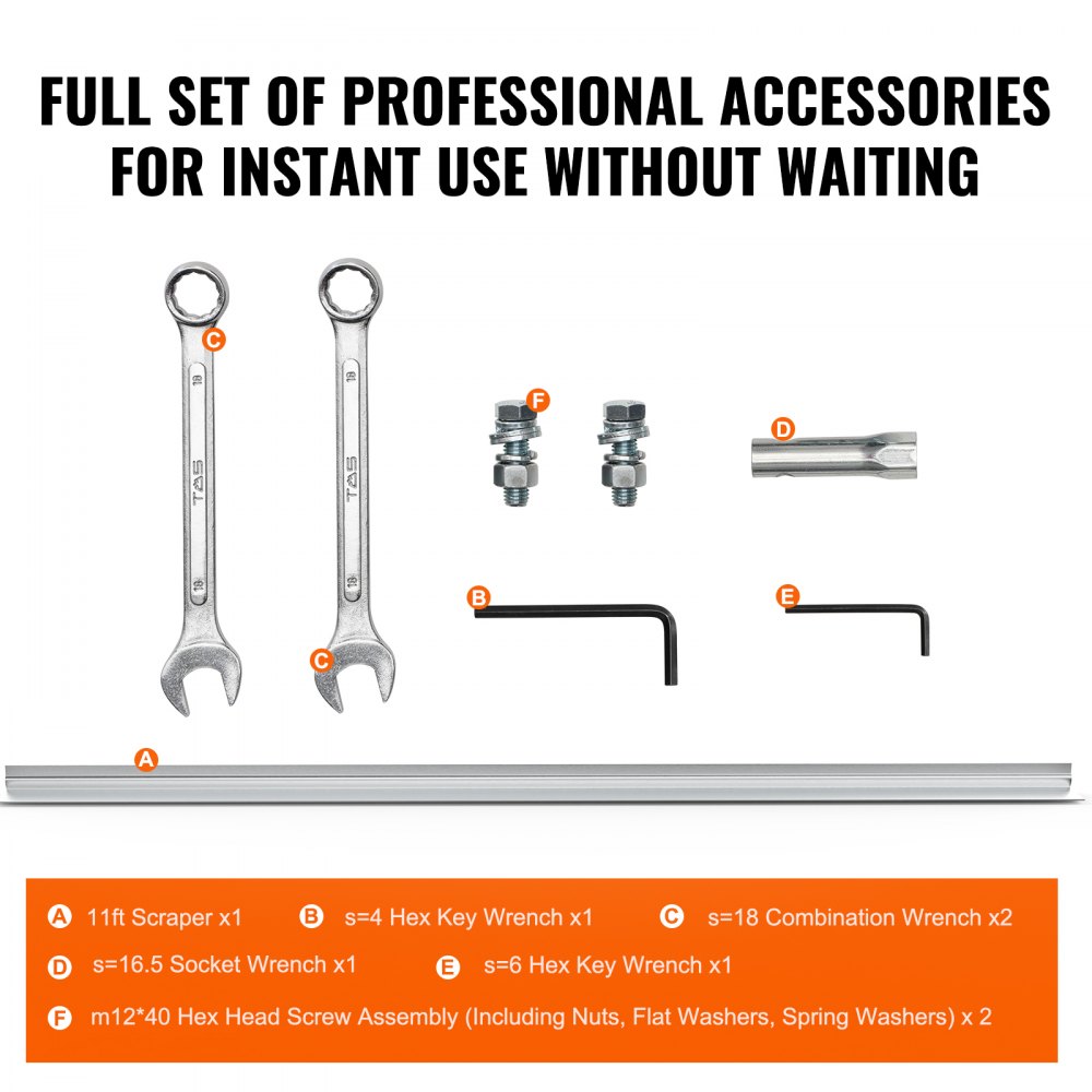 VEVOR aerated concrete screed machine with 3370mm aluminum plate straight edge bar set, 4-stroke vibration motor for cement finishing with height-adjustable handles, high-efficiency concrete tools 6500rpm