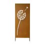VEVOR Parawan składany 60x158 cm, metalowa ścianka działowa, ścianka działowa z kolcami do wbijania w ziemię i blachą stalową, parawan zapewniający prywatność, ścianka działowa, dekoracyjna ściana zapewniająca prywatność, idealna do ogrodu, na taras, podwórko, balkon