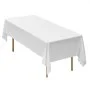 VEVOR White Tablecloths for Rectangle Tables, 6 Pack, 60 x 102 Inches, Reusable and Machine Washable Table Clothes, Wrinkle-Resistant Polyester Fabric Table Covers for Wedding, Party, Banquet