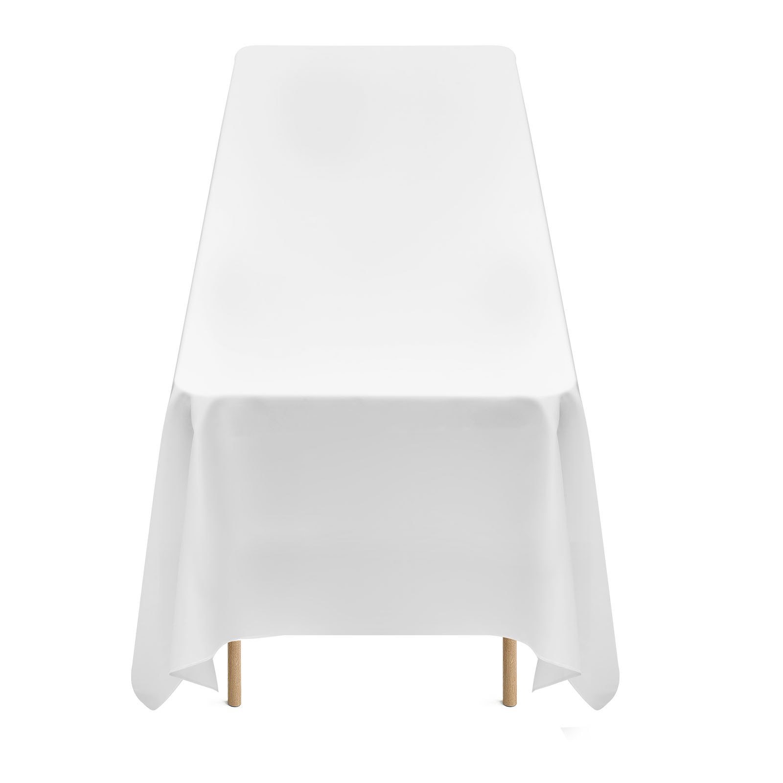 VEVOR 6 x Obrus ​​2286 x 3353 mm, Wielokrotnego użytku Ochraniacz na Obrus, Obrus ​​poliestrowy nadający się do prania w pralce, na imprezy, wesela, bankiety, wydarzenia formalne, Biały
