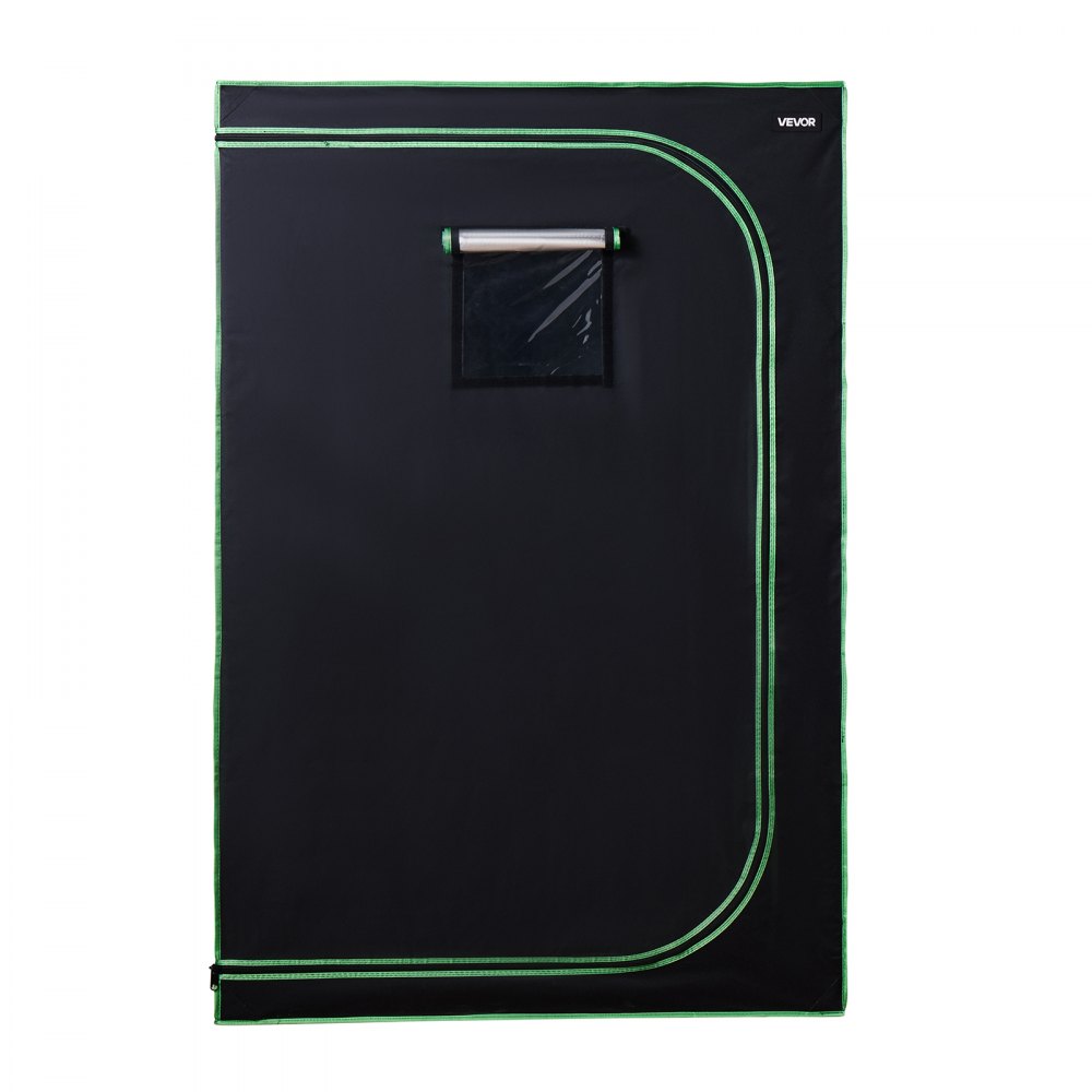 Namiot do uprawy VEVOR, 120x60x180 cm, Growbox 600D Mylar o wysokim współczynniku odbicia światła, namiot do uprawy roślin doniczkowych z oknem obserwacyjnym, tacą na podłoże i zamkiem błyskawicznym, namioty do uprawy owoców, kwiatów i warzyw w szklarniach