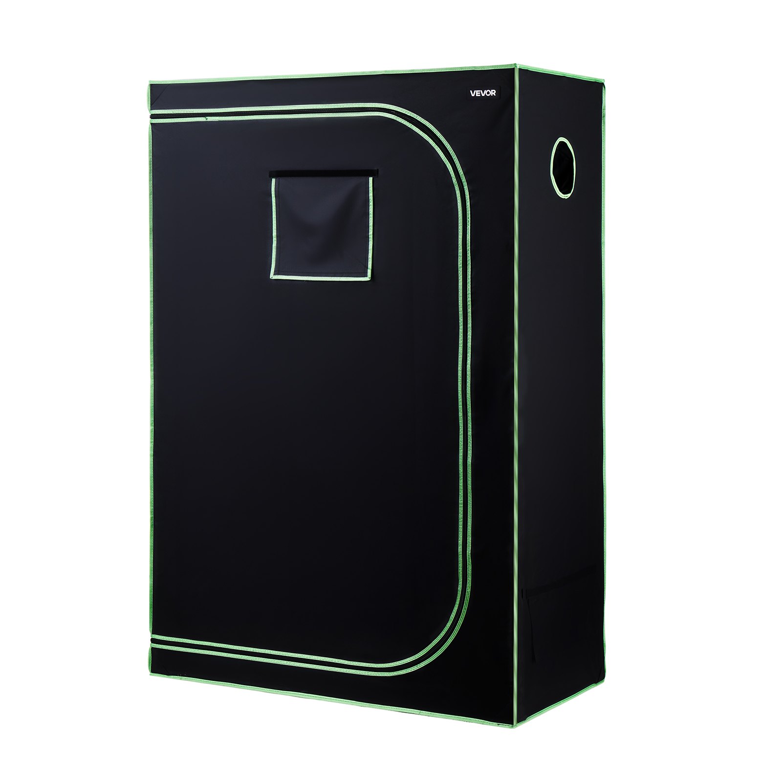 Namiot do uprawy VEVOR, 120x60x180 cm, Growbox 600D Mylar o wysokim współczynniku odbicia światła, namiot do uprawy roślin doniczkowych z oknem obserwacyjnym, tacą na podłoże i zamkiem błyskawicznym, namioty do uprawy owoców, kwiatów i warzyw w szklarniach