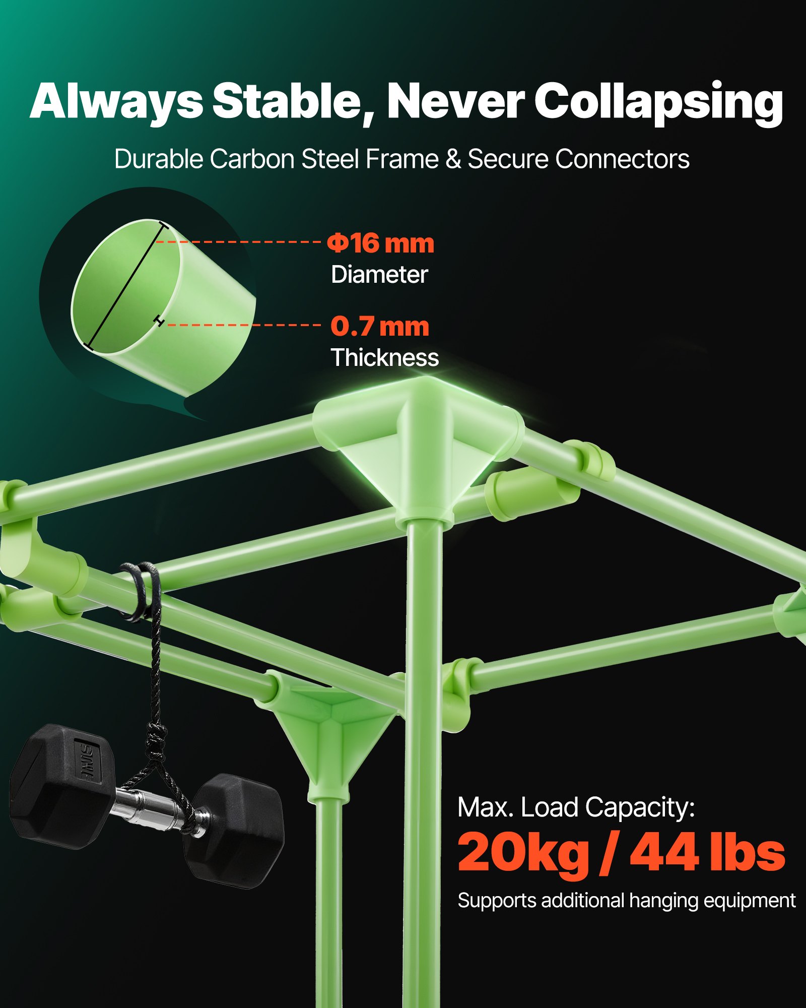 VEVOR Indoor Grow Tent, 40 x 40 x 160 cm, 600D High Reflective Mylar, Indoor Plant Tent with Observation Window, Floor Tray & Zipper, Heavy Duty Growing Tents for Fruit Flower Veggie